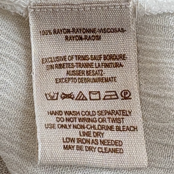 Free People Diamond Embroidered Tunic Medium Ivory Babydoll Boho Coastal Cowgirl - Picture 5 of 11